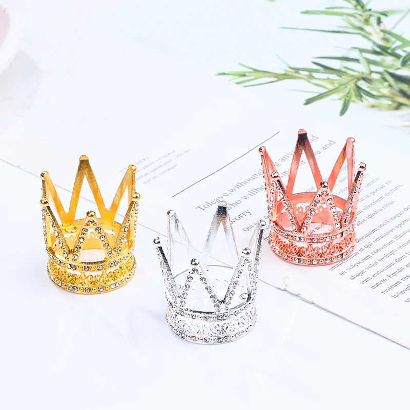 Doll Accessories Metal Crown Headwear Hairwear Hair Accessories For Doll House Toy 4