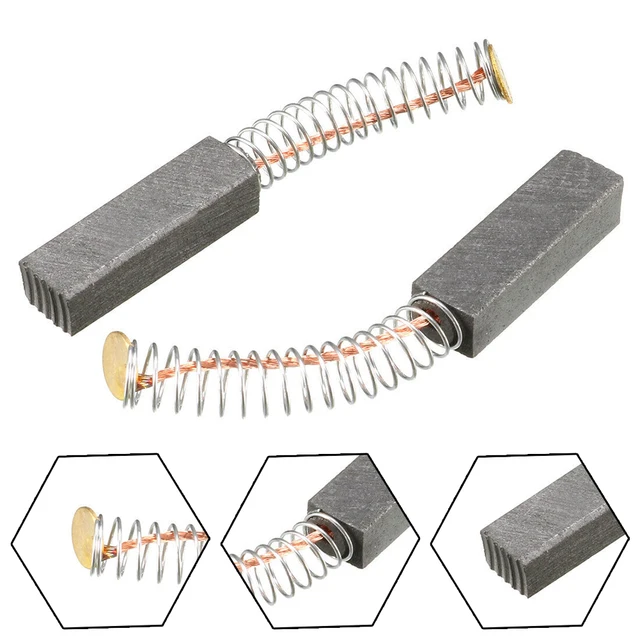 Replacement Carbon Brushes For AEG SB2E650R Drill - 5x8x14mm Size With Auto Stop Feature