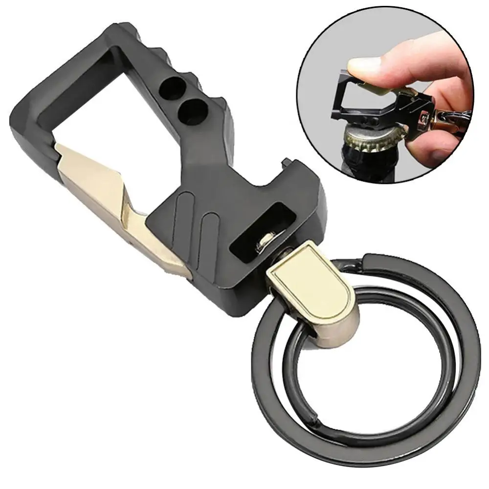 

Multi-function Carabiner Key Chain And Unique Men Car Keychains Bottle Opener For Multi Function High Grade Key Rings Holder