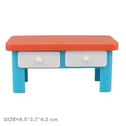 Large Building Block Accessories Set for Creative Construction - Houses, Furniture, Pillars, and Fences for Kids (Desk)