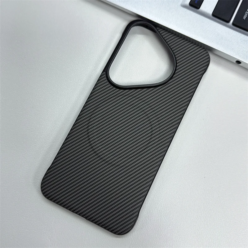 Ultra Thin Carbon Fiber Texture Magnetic Case - Frameless Hard PC Cover