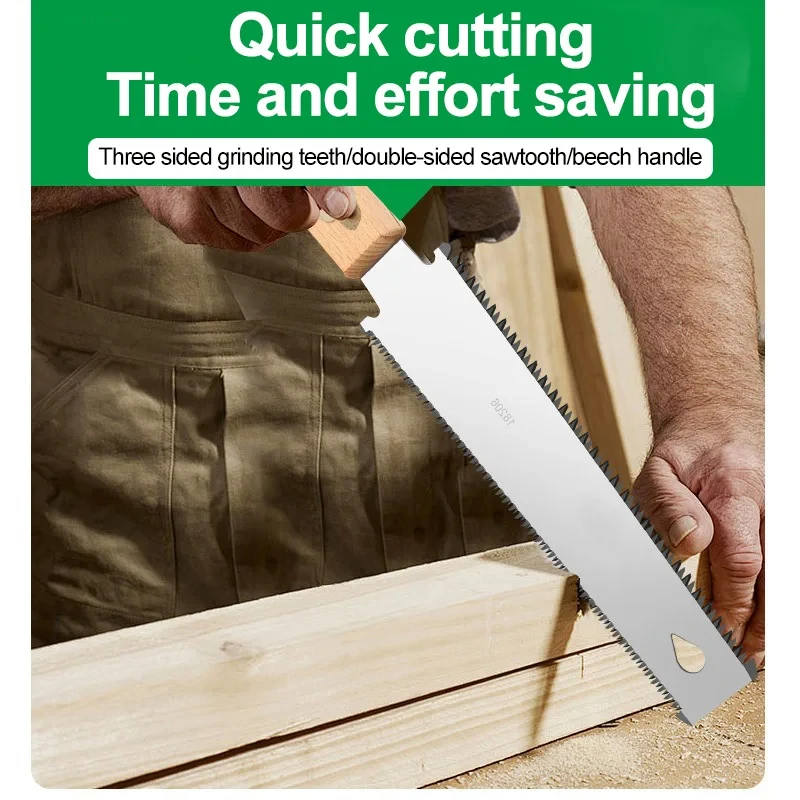 Japanese Style hand saw handheld saw Small Hand Saw Woodworking Non-slip Wooden Handle Handsaw Flush Cut Flexible Cutting Tool