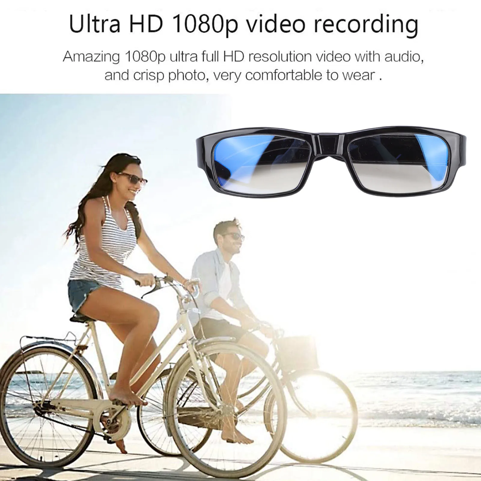 Camera Glasses Sports Action 1080P HD Video Recording Photos Taking for Cycling Outdoor Activities Action Glasses Camera - 4