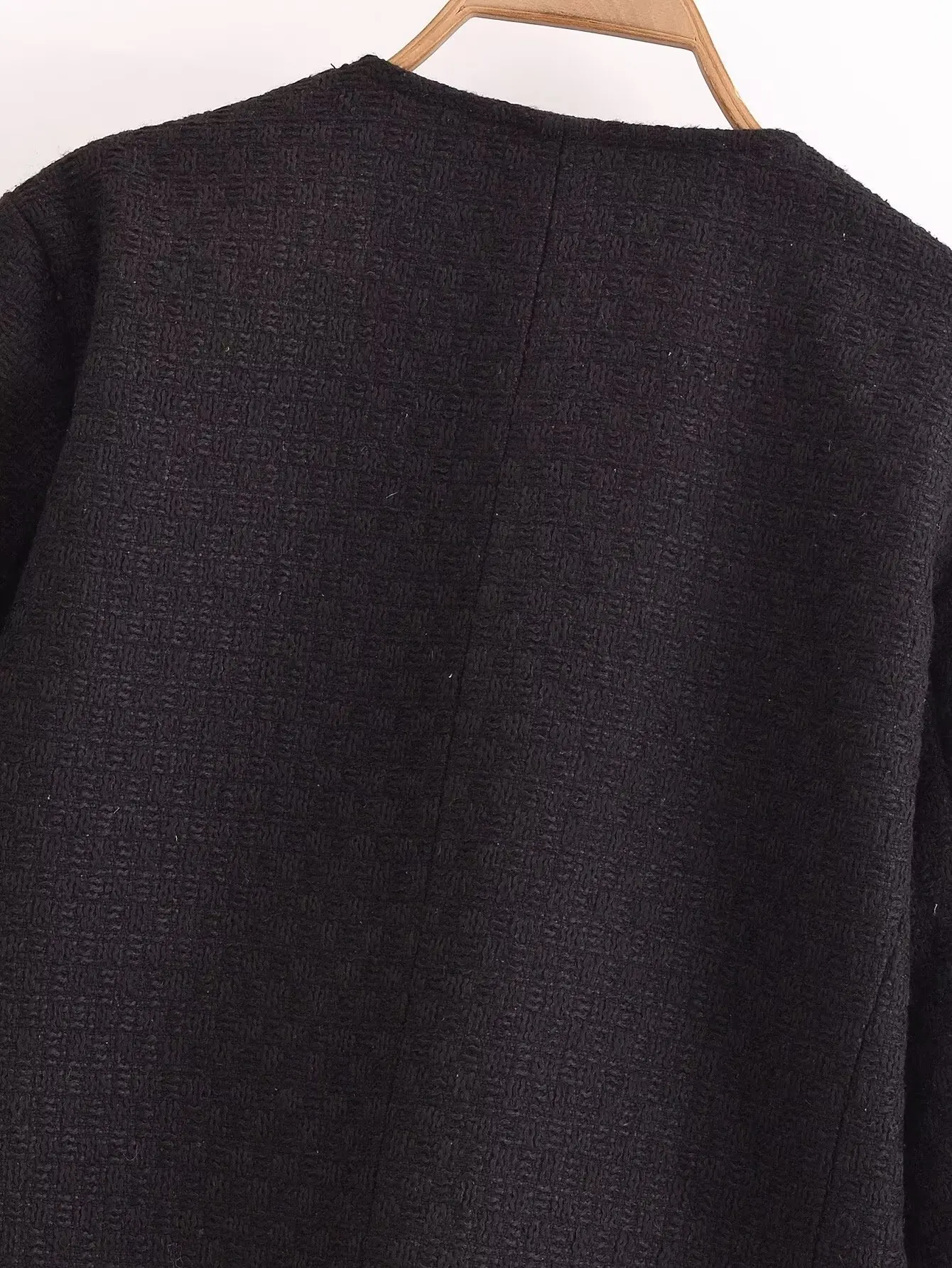 Blazers Women's Jacket Coat 2024 With Pockets Elegant Fashion Solid inszart Black Outwear Bow Button Jackets Jaquetass Femininas