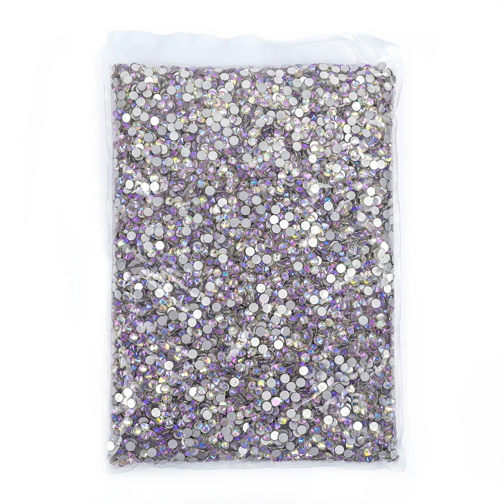

Moonlight 14400Pcs Bulk Package Glitter Crystal Nail Art Non hotfix rhinestones Glass Strass for DIY Nail Art Decorations