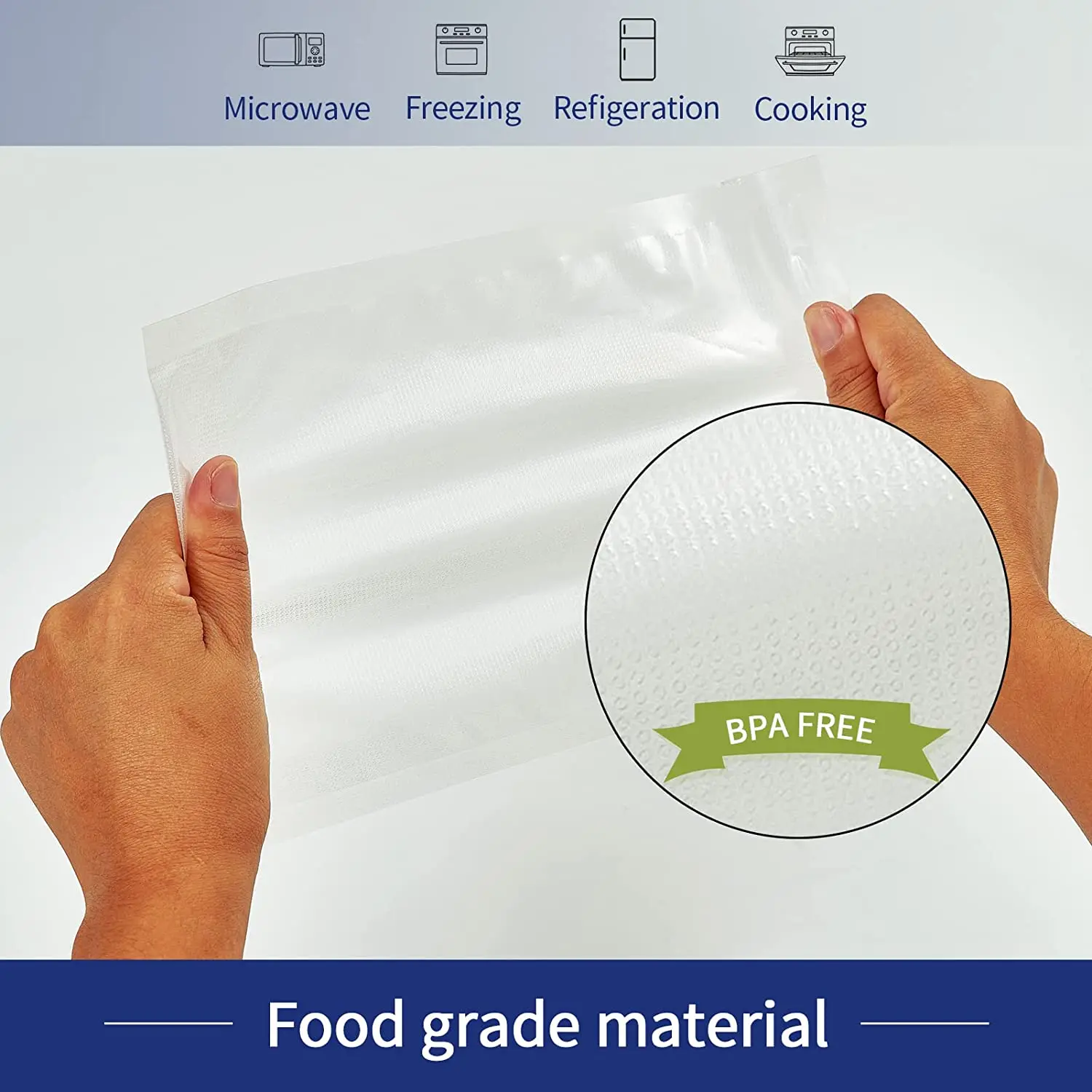Premium Sous Vide Vacuum Sealer Roll Bags for Food Storage and Preservation