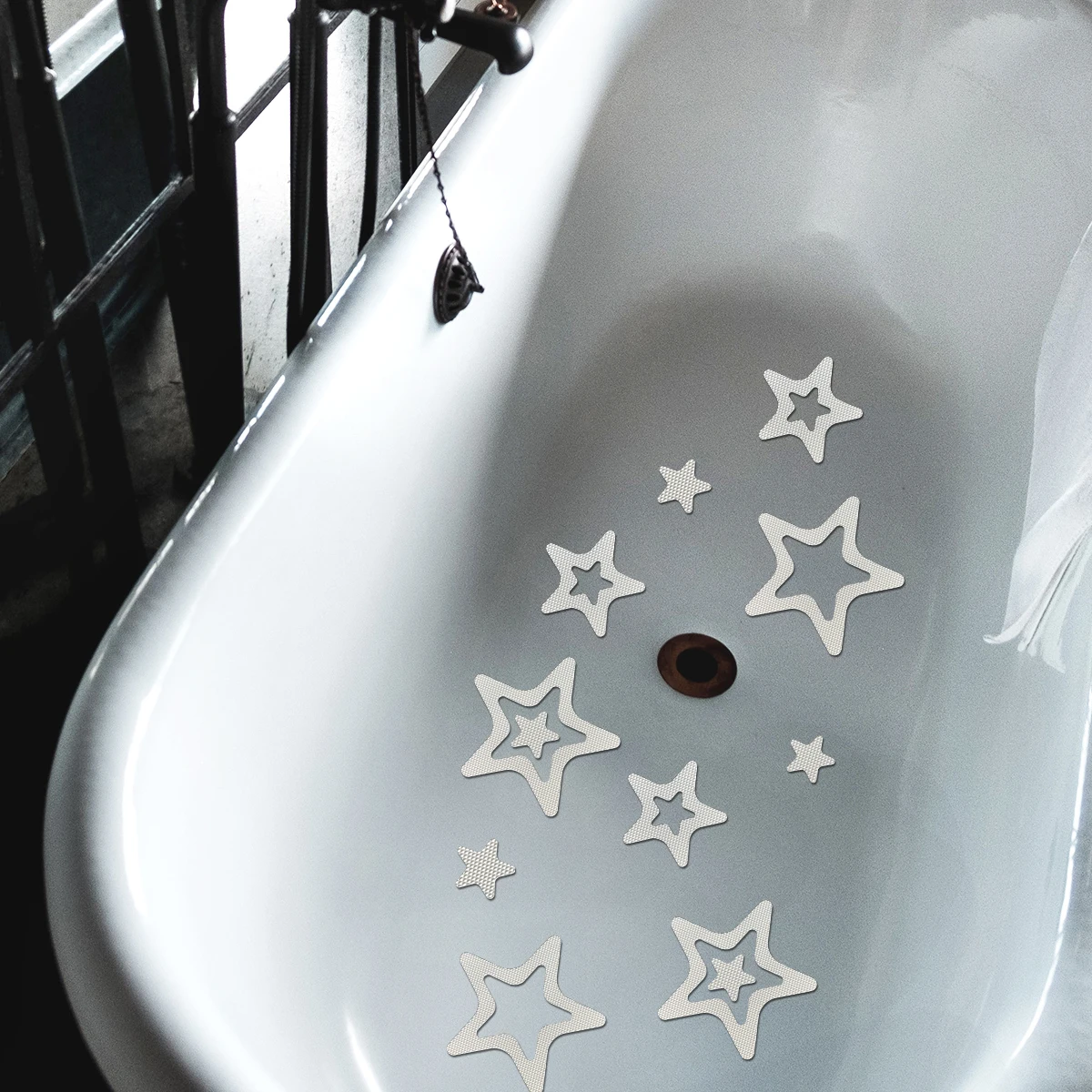 Five-pointed star Non Slip Bathtub Stickers 10PCS