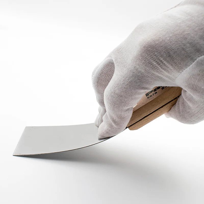 Paola wood handle putty knife 2-inch stainless steel scraper cleaning scraper putty knife scraper