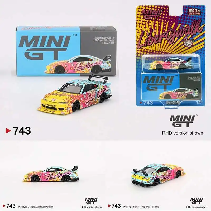 MINIGT 1:64 Nissan Z Skyline GTR R34 V SPEC LBWK R35 Silvia