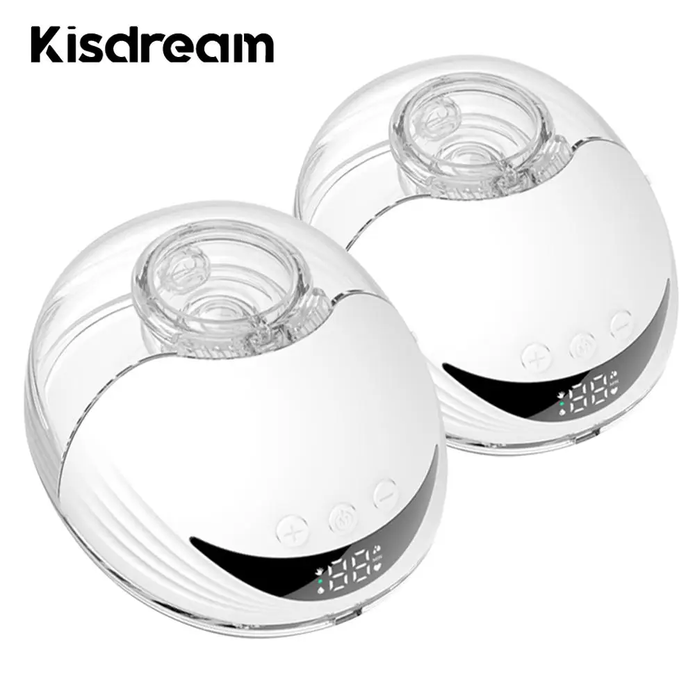 Portable Hands Free Breast Pump Wearable Electric Breast Pump Lightweight with LED Display 4 Modes & 12 Levels BPA free