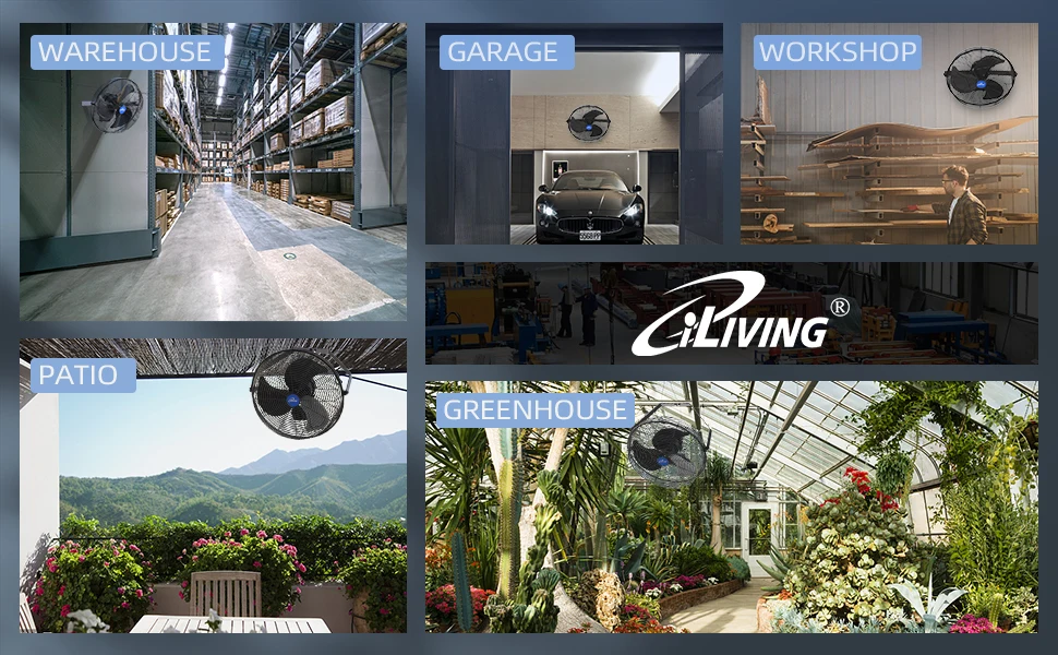 Good for Warehouse, Garage, Workshop, Patio, Greenhouse