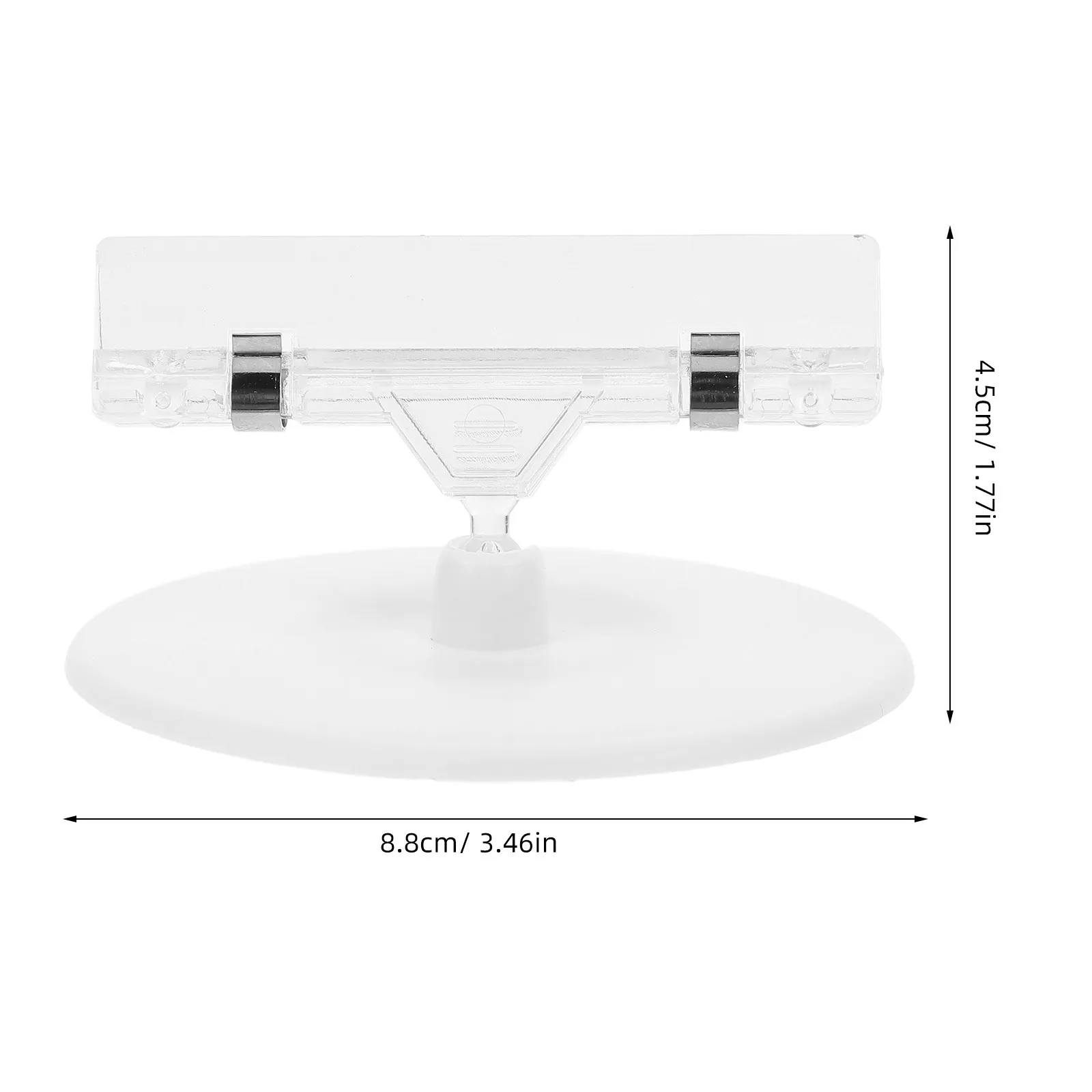 5Pcs 가격 광고 클립 회전식 사인 홀더 라운드 베이스 테이블 번호 카드 사진 장소 카드 메모 디스플레이 스탠드