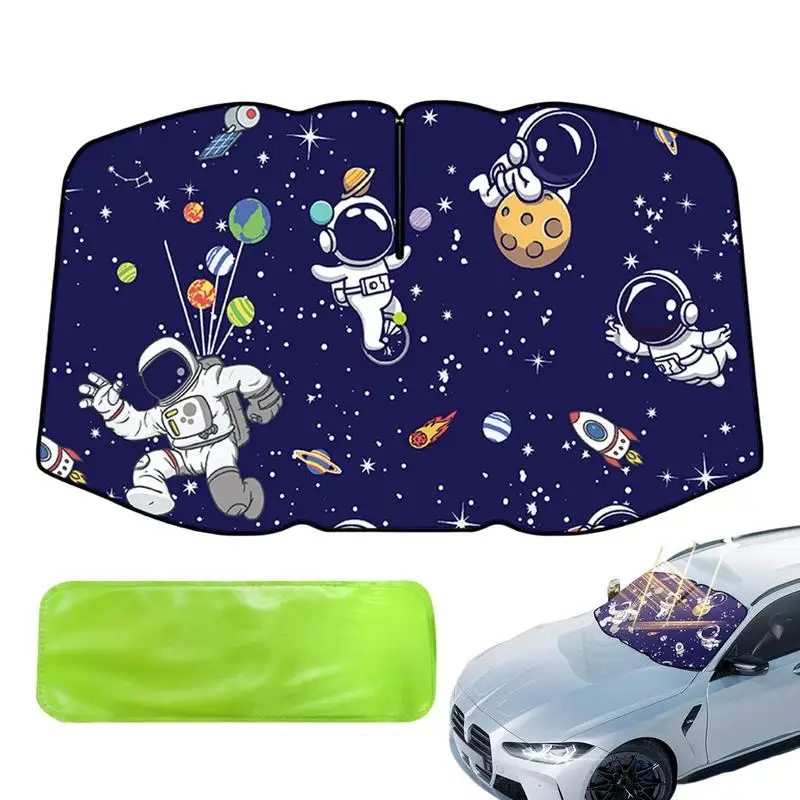 

Windshield Sun Shade Car Window Windscreen Cover Heat Insulation Umbrella Cartoon Sun Visor Protector Auto Front Window Blanket