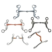 Double Broken Jointed Mouth With Elliptical Link Horse Bit Stainless Steel About 340g Accessories 2
