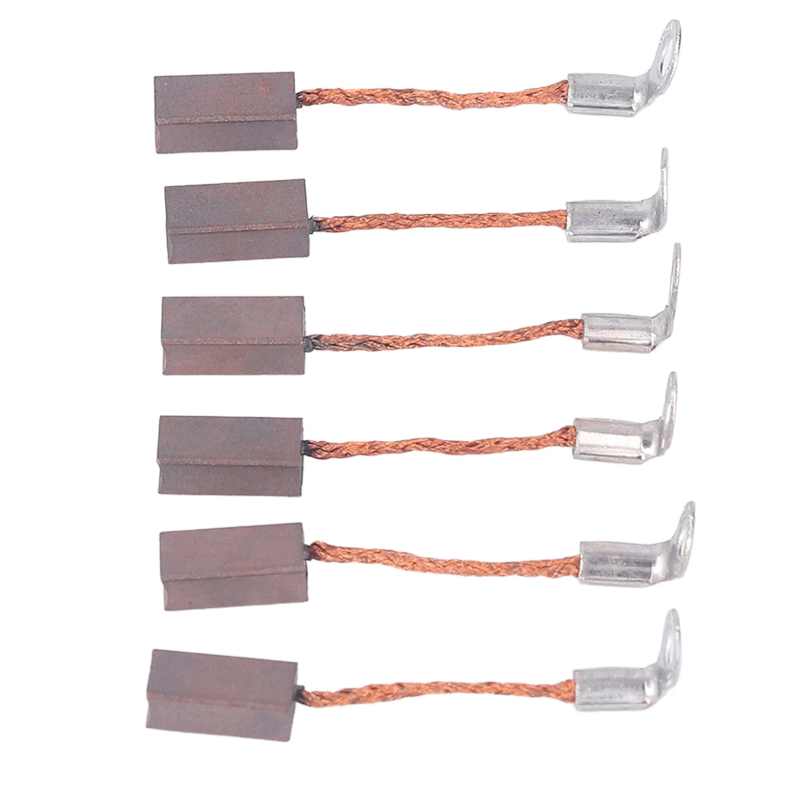Ensemble de balais de rechange pour moteur RC 540 550, disposés sur une surface blanche, prêts à être installés.