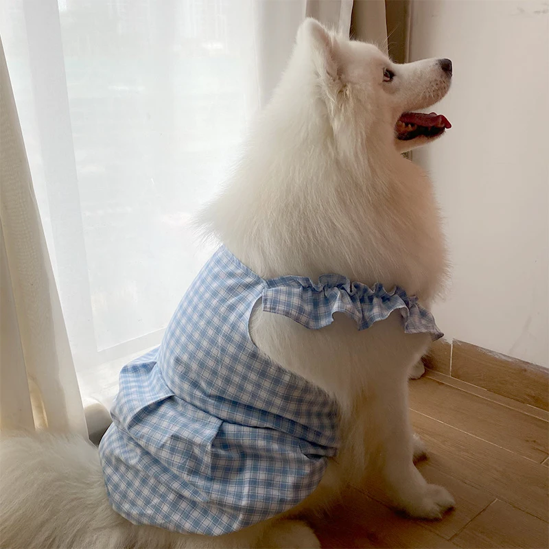thumbnail image 1 of Disfraz de perro grande Ropa de verano para perros grandes Vestido para caniche Schnauzer Samoyedo Husky Border Collie Labrador Golden Retriever Ropa, 1 of 5