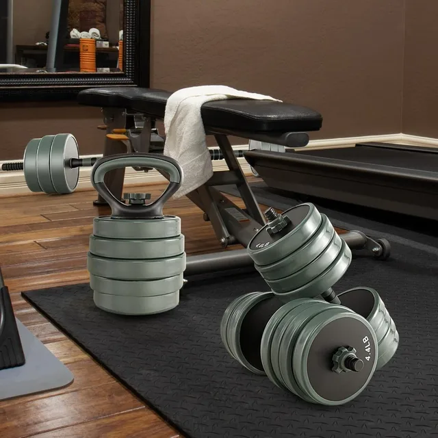 4-in-1 Adjustable Dumbbell Barbell Set 2
