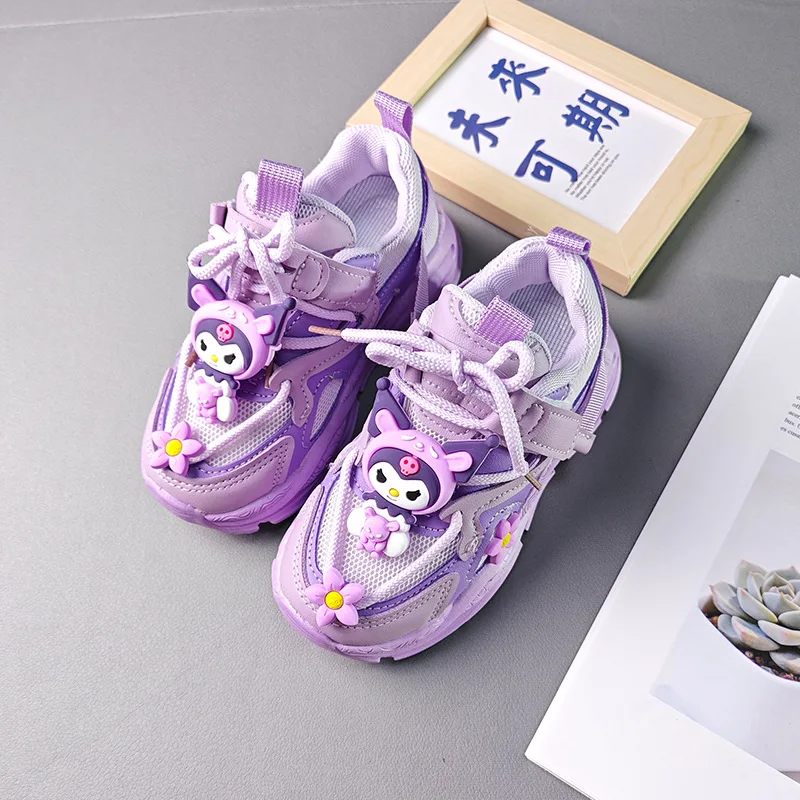 

Kawaii Sanrio Anime Sneakers Cute Kuromi Badbadtz Maru Cartoon Warm Lightweight Comfortable Non-Slip Casual Shoes Gifts for Kids