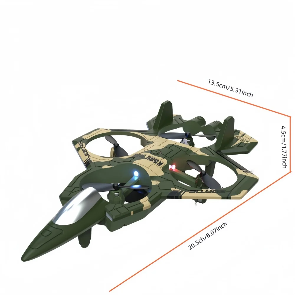 Flugdrachen-RC mit Licht und Höhenhaltung - Grün oder Blau