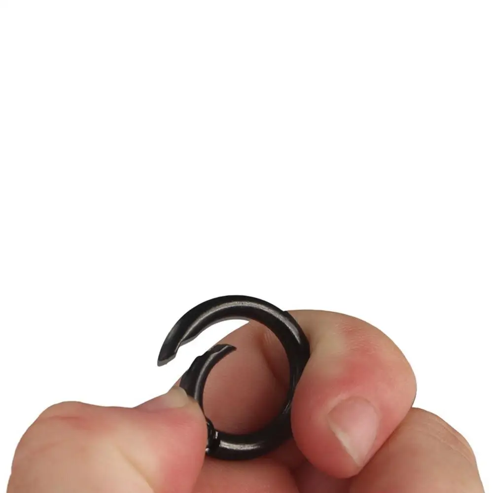 5 Pcs DIY 25mm O Ring Keychain Clips Colorful Metal Openable Round Carabiner Durable Spring Clasp Jewelry 3