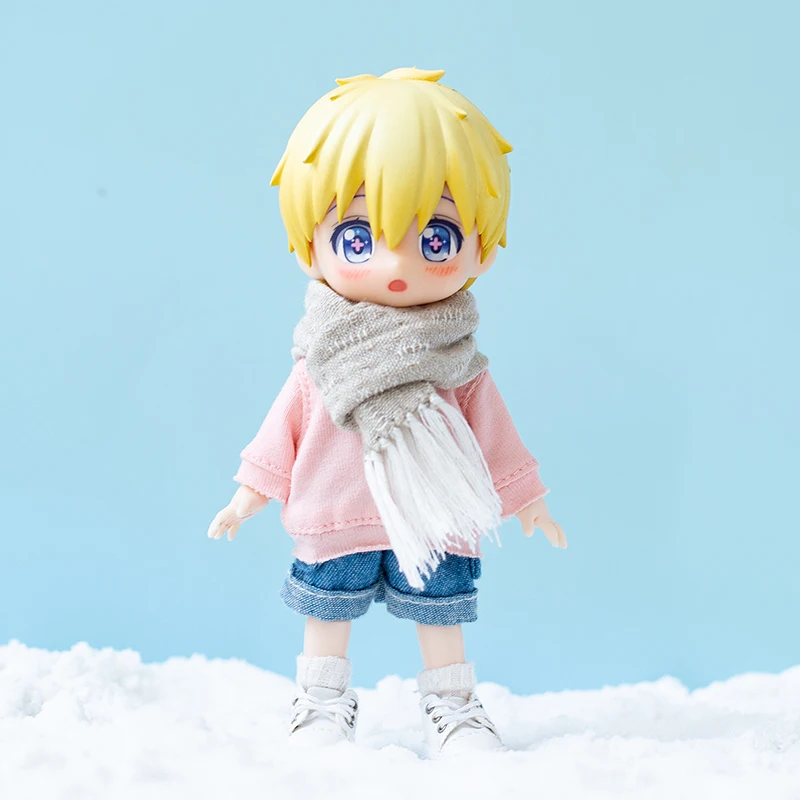 Ob11 Scarf Multi-Color Optional With Plaid Doll Scarf Accessories For Gsc Clay Head, Obitsu11, Molly, 1/8bjd, 1/12Bjd Doll 2