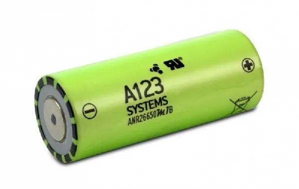 Аккумулятор LiFePO4 A123 SYSTEMS ANR26650M1B 2500mAh | Электроника