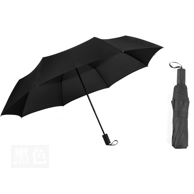 Folding Manual Umbrella Gift Men Business Sunny Rain Dual Use Foldable Umbrella Parasol Pongee  Sombrillas Para Lluvia Y Sol