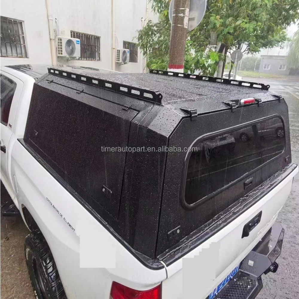 Aluminium Hard Top Pickup Truck Caps Ford Ranger Ram F150 250 High Tonneau Cargo Cover Canopy Topper With Sliding Windows