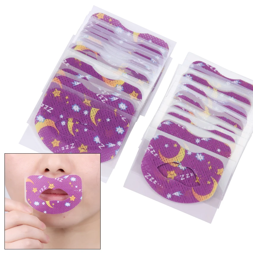 

30PCS/Pack Children'S Anti Snoring Sticker Adult Night Sleep Oral Correction Tape Lip Nose Breathing Improvement Patch
