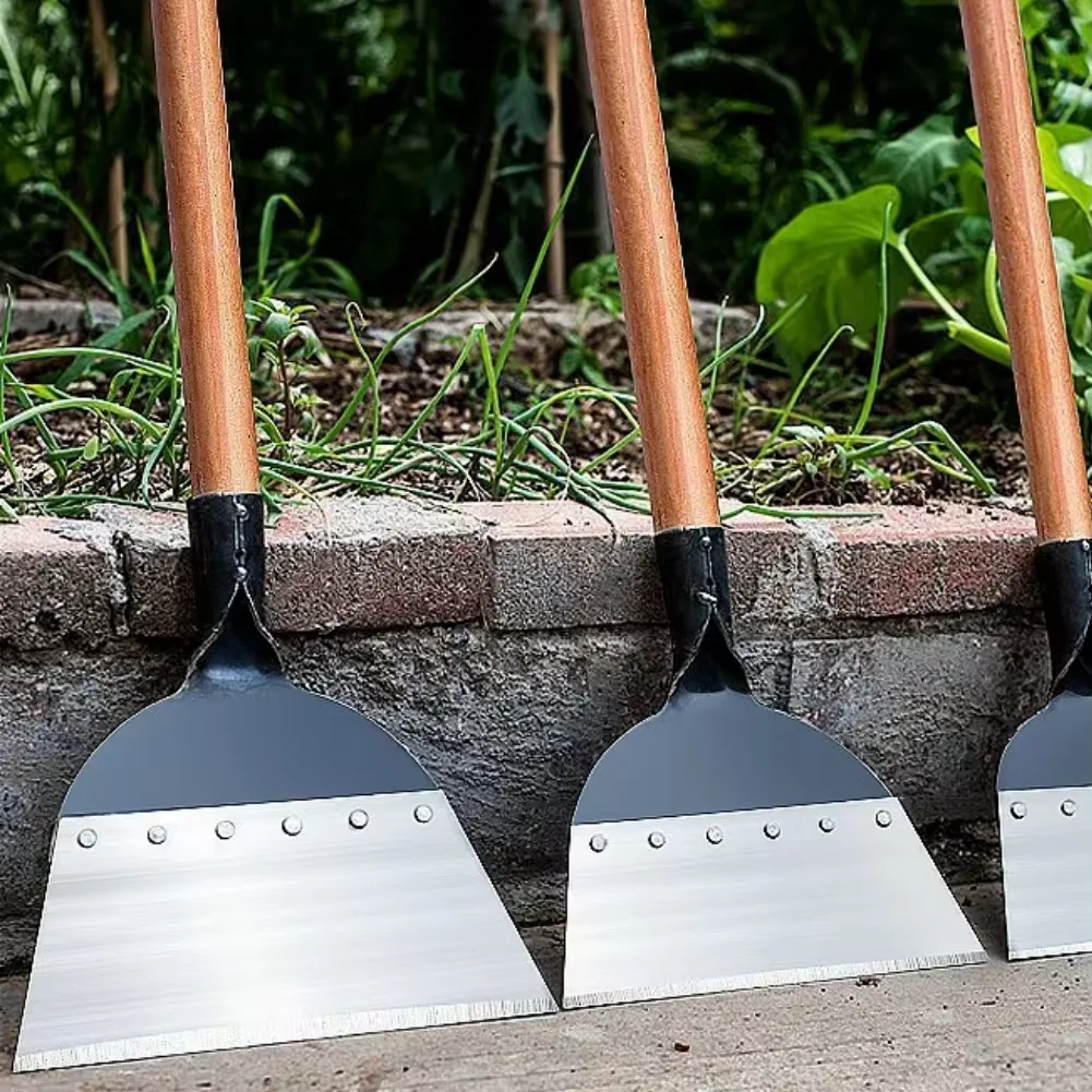 30cm Metal Weed Cleaning Shovel Stainless Steel Deicing Shovel Multifunctional Outdoor Garden Shovel Farm Weeding Planting Shove 3
