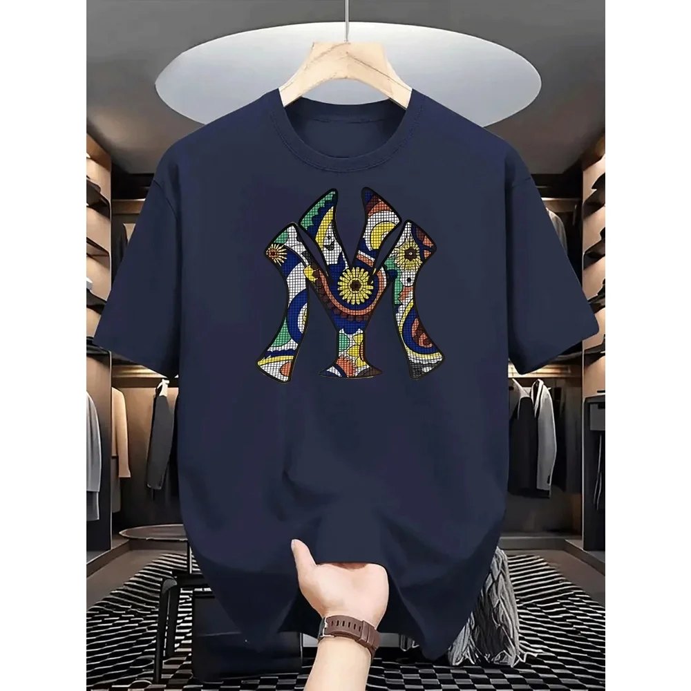 Men's Casual Crew Neck Graphic T-Shirts - Summer Essentials with Fashionable Prints