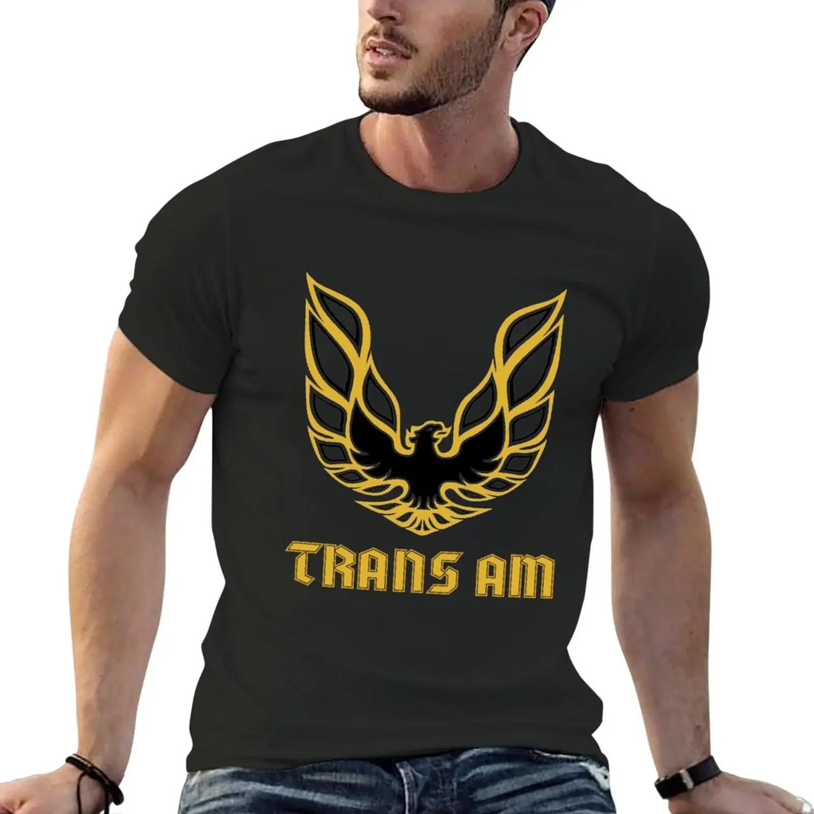 

Футболка с логотипом Trans AM, милая одежда с принтом животных для мальчиков, мужские футболки
