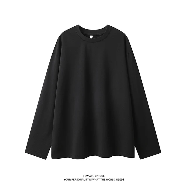 Spring Autumn New Women Long Sleeve O-Neck Basic T Shirts Black White 2