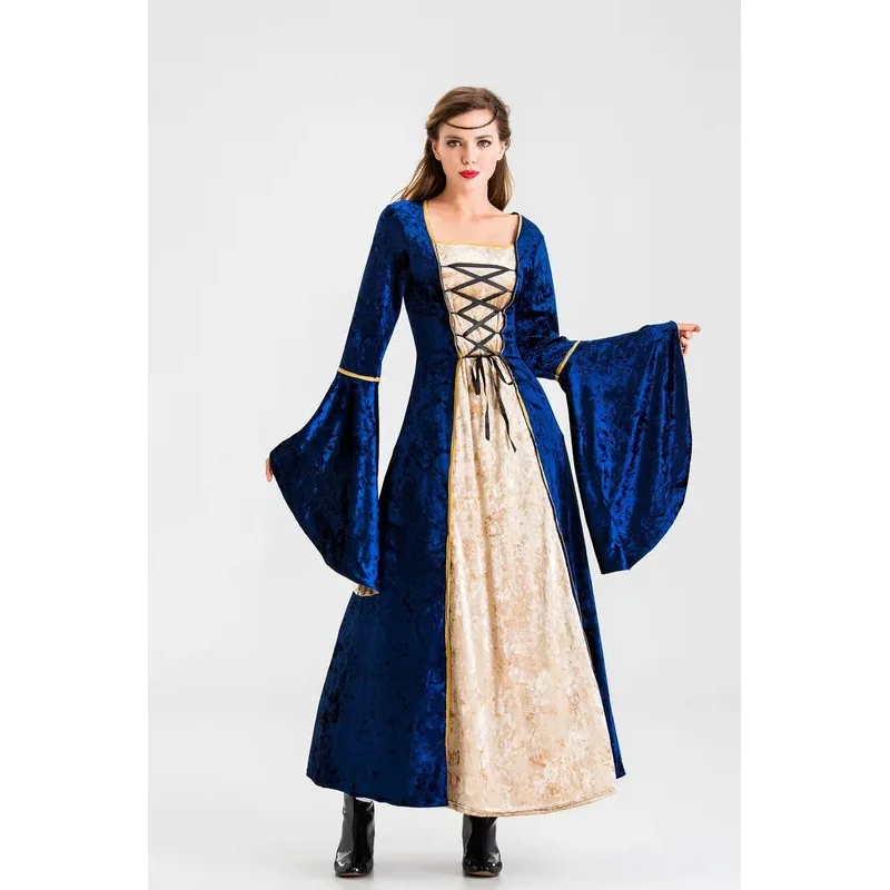 2024 new European-style retro court skirt European medieval long skirt princess aristocratic clothing - Image 2