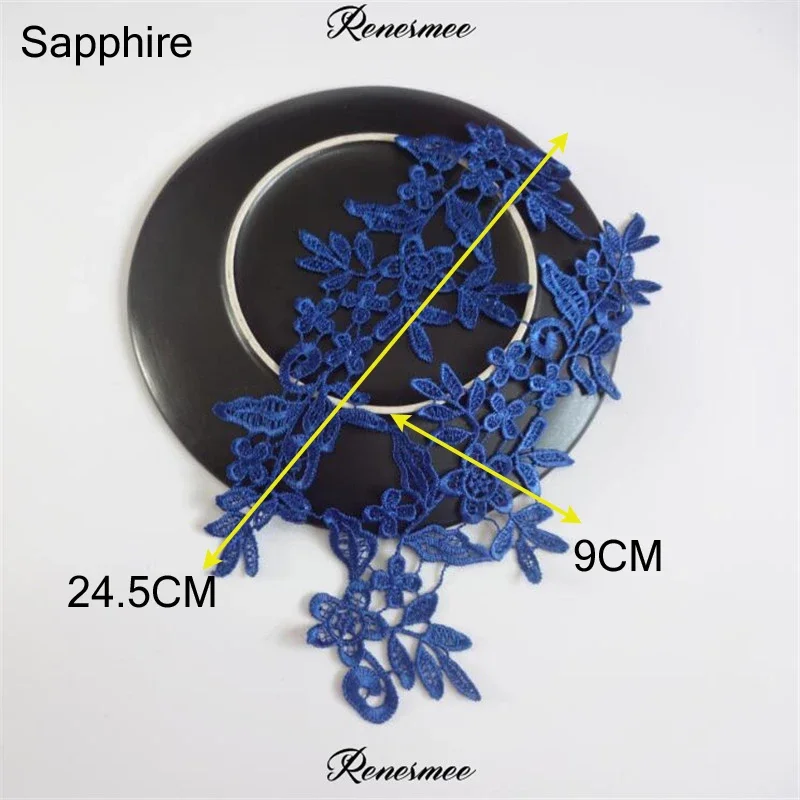 Vibrant Lace Applique Flower Sewing Trims