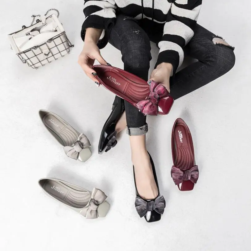Women Loafers Ballet Flats Boat Shoes Slip-on Party Wedding Elegant