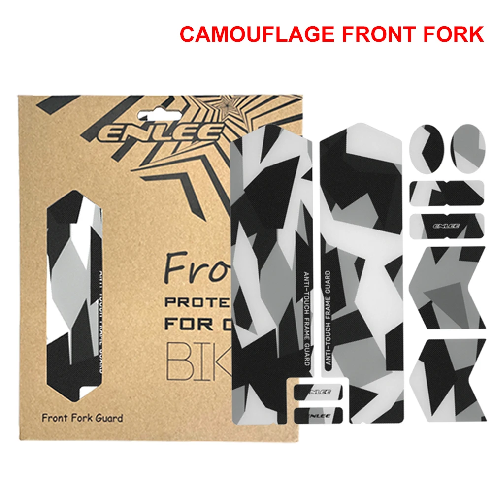 MTB Bicycle Front Fork Frame Guard Stickers Scratch-Resistant Reusable Sticker