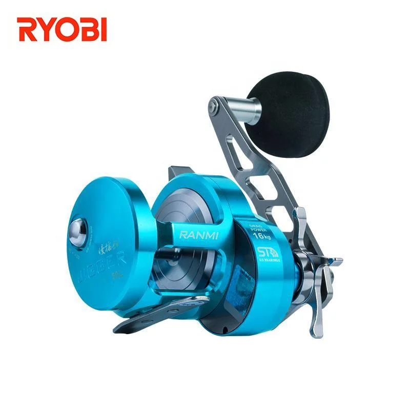 

New Model Ryobi Jigger BT Overhead Metal Slow Jigging Trolling Reel Saltwater Fishing Reel For Deep Sea Fishing