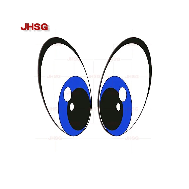 

Car Sticker Vinyl Funny Blue Eyes Sticker Car Motorcycle Bike Skateboard Helmet Window Mirror Door Decorative Decal PVC Hot Sale