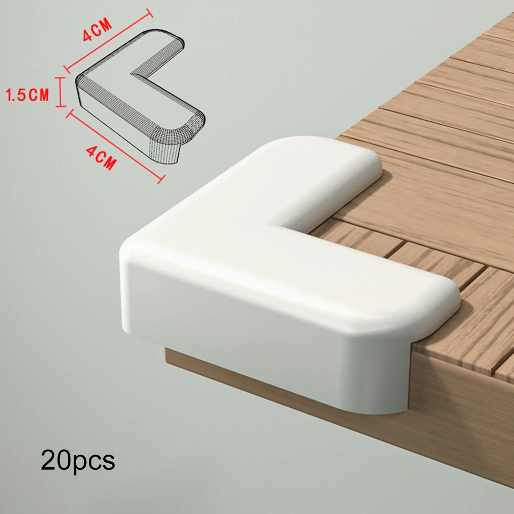 20pcs Anti-collision Corners Household Guard Soft Pack Anti-Collision Sticker Protective Cover Household Replacement Parts