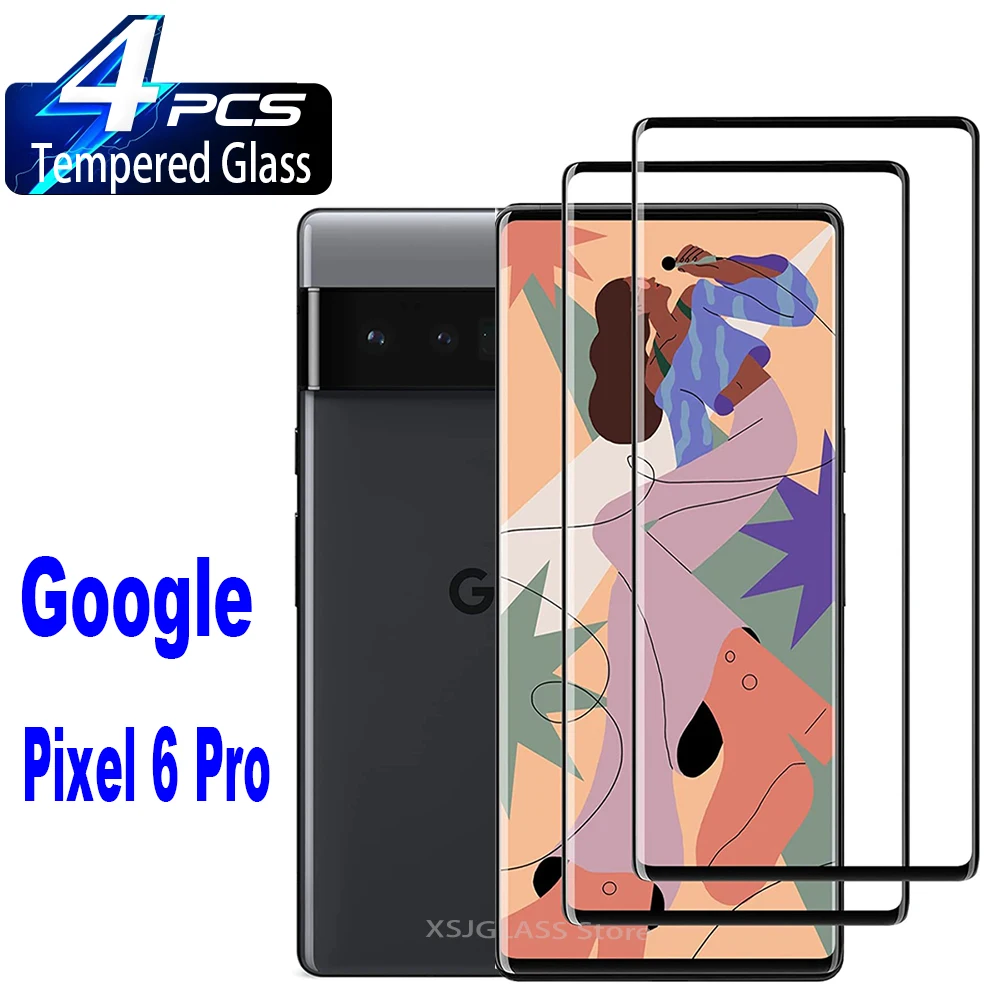

2/4Pcs Curved Ultrasonic Fingerprint Tempered Glass For Google Pixel 6 Pro Plxel 7 Pro Screen Protector Glass
