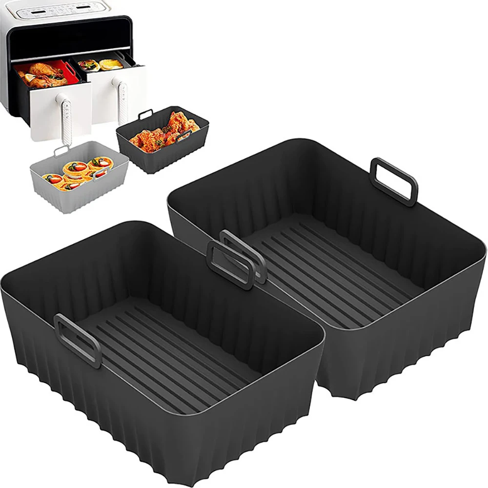 Air Fryer Liners Reusable Silicone Baking Tray For Air Fryers