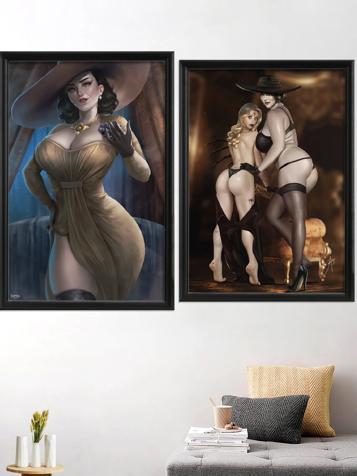 Ameretat Anime Titania Sexy Nude Girl Cerestia Art-Poster Living-Bedroom Prints Silk