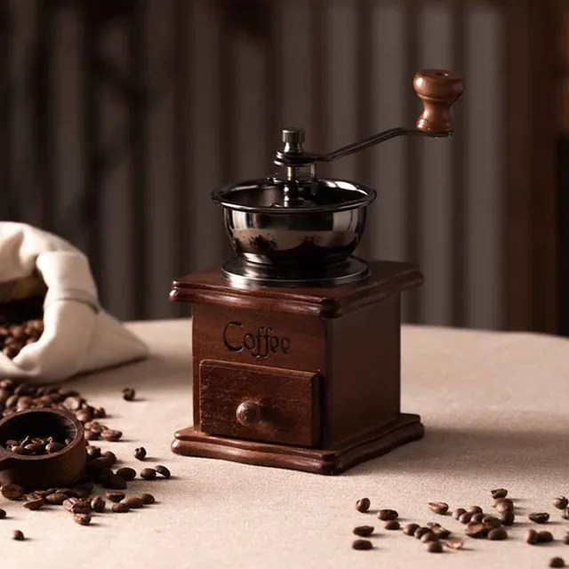 GIANXI Coffee Grinder Classical Retro Manual Coffee Bean Grinder Coffee Maker Professional Barista Coffeeware Coffee Accessories