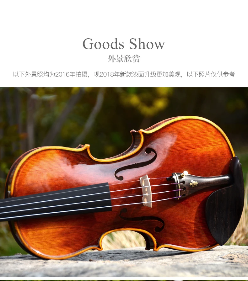 Christina v06c violin 4/4 , 3/4 Professional grade test adult beginner playing grade handmade student violino