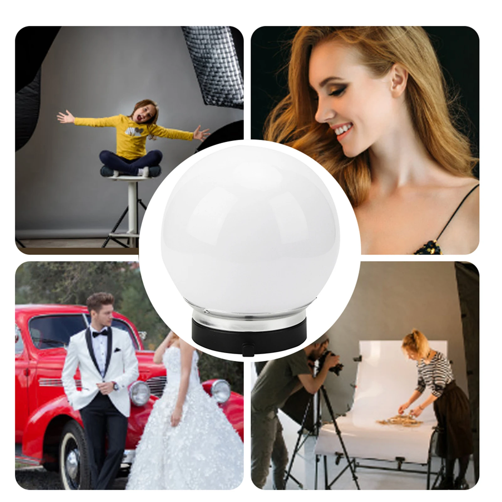 Description Picture 3 of itemPhotography Accessory 15cm Soft Light Ball General Flash Lampshade for Bowens Mount