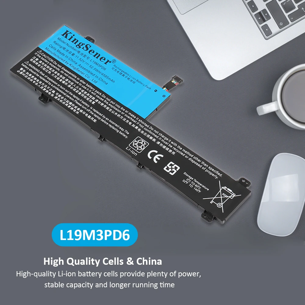 Bateria do Portátil de Kingsener L19m3pd6 L19l3pd6 para Lenovo Ideapad Flex 514iil05 5-14itl05 5-14are05 5-14alc05 5-15iil05 5-15alc05 - Imagem 2