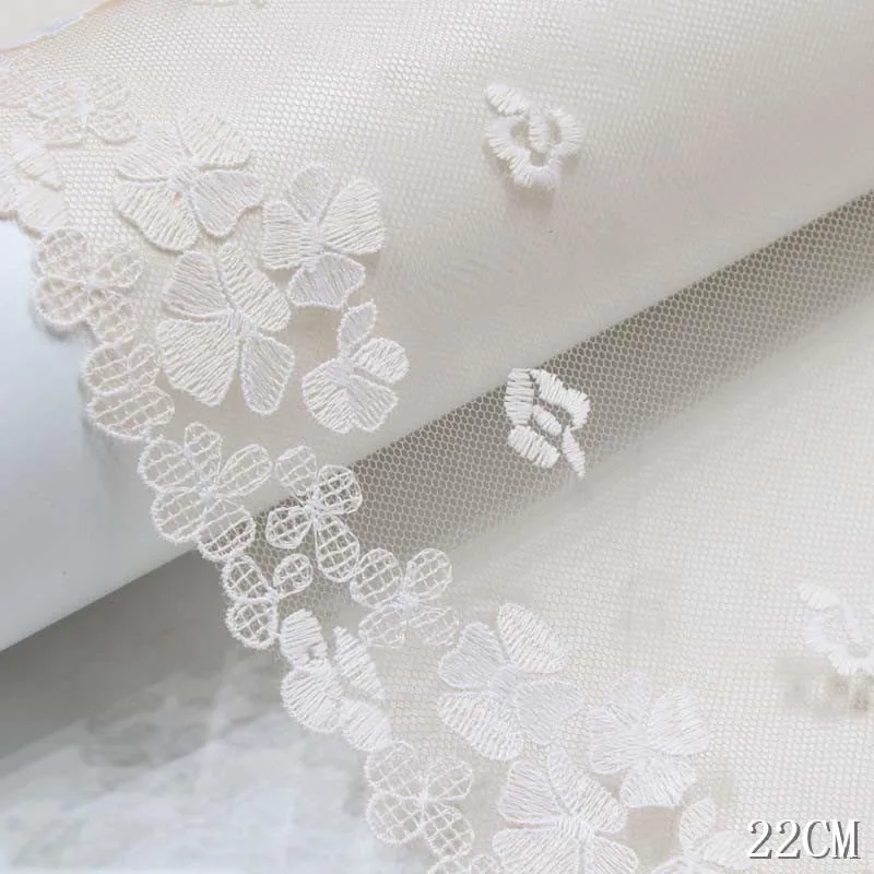 

31Yards Flowers Embroidery Lace Trim Apricot Mesh Bra Lingerie Evening Dress Decor Sewing Trimmings Fabric New Arrival