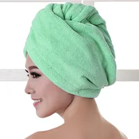 1pcs  Microfibre After Shower Hair Drying Wrap Womens Girls Lady's Towel Quick Dry  Hat Cap Head  Bathing Tools Turban 1