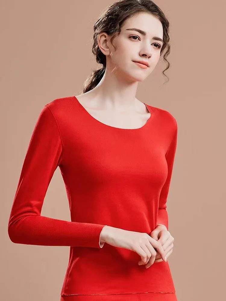 2 Pieces Seamless Velvet Long Johns Women Thermal Underwear Sets 2024 New Winter Warm Fleece Lingerie Elastic Thermo Suits